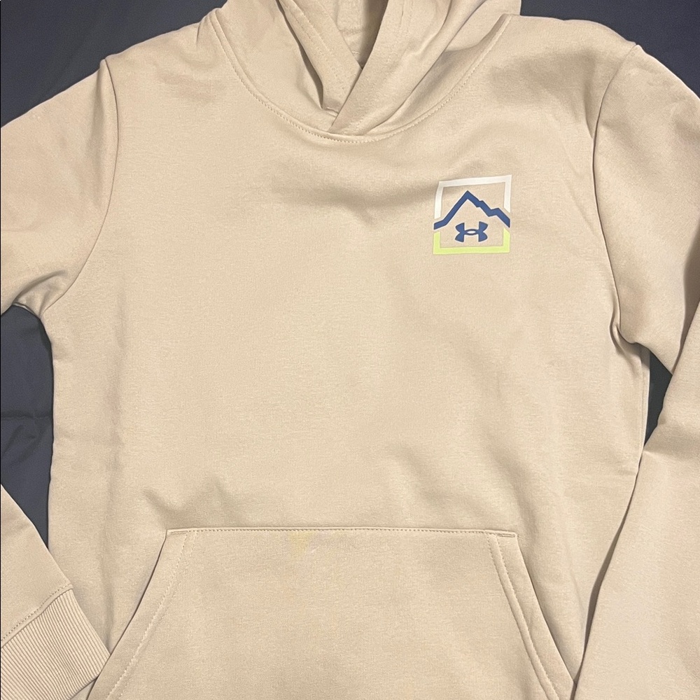 Under Armour Boys Beige Hoodie